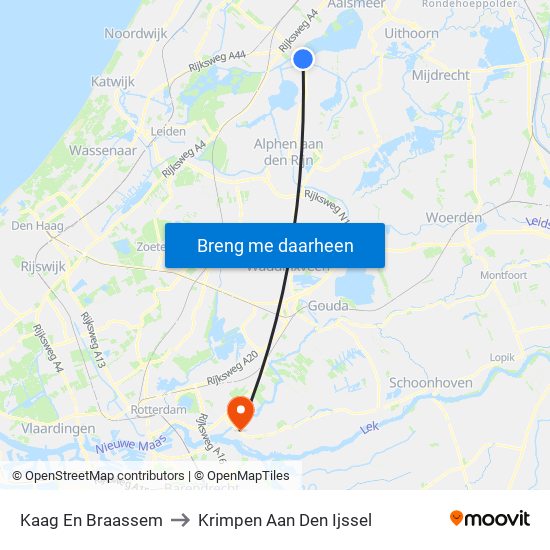 Kaag En Braassem to Krimpen Aan Den Ijssel map