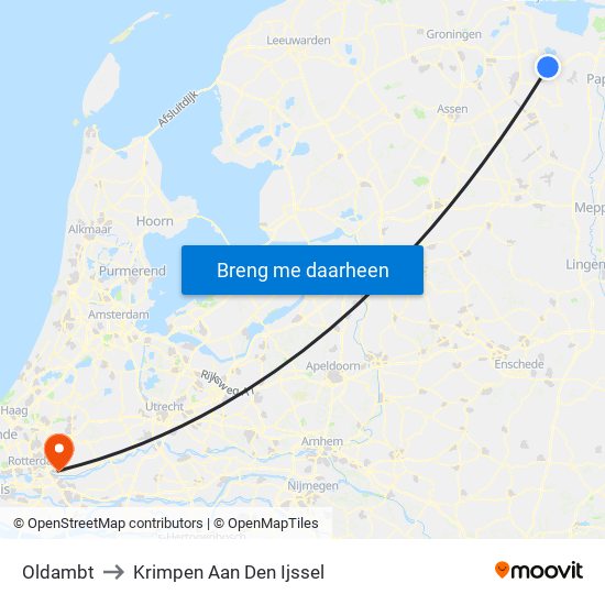 Oldambt to Krimpen Aan Den Ijssel map