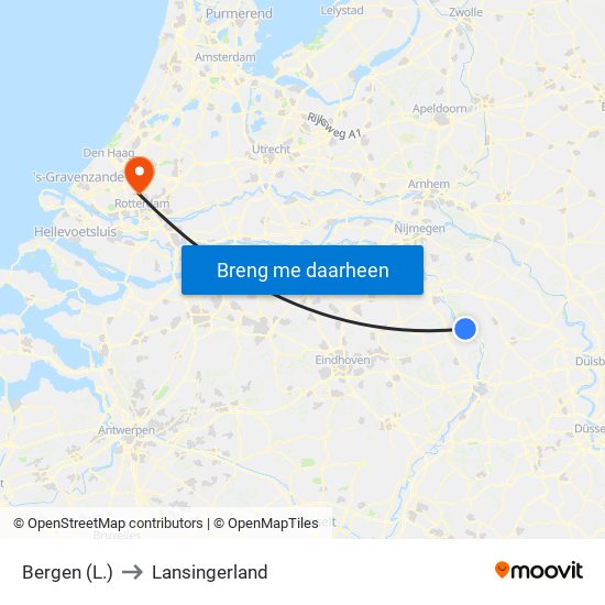 Bergen (L.) to Lansingerland map