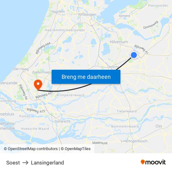 Soest to Lansingerland map