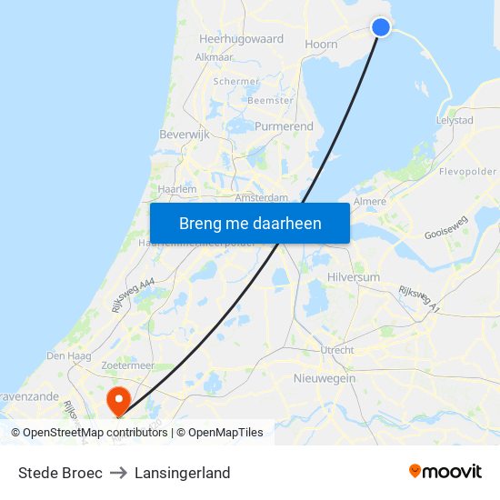 Stede Broec to Lansingerland map