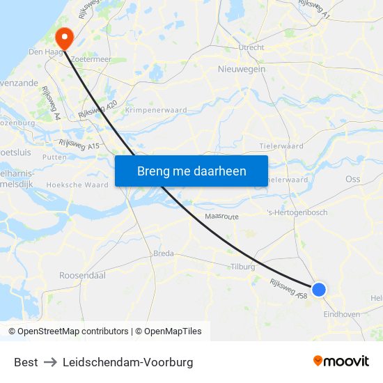 Best to Leidschendam-Voorburg map