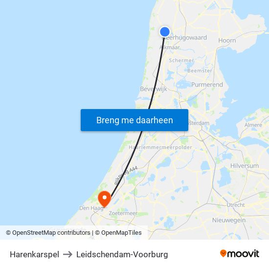 Harenkarspel to Leidschendam-Voorburg map