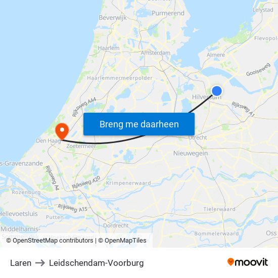 Laren to Leidschendam-Voorburg map