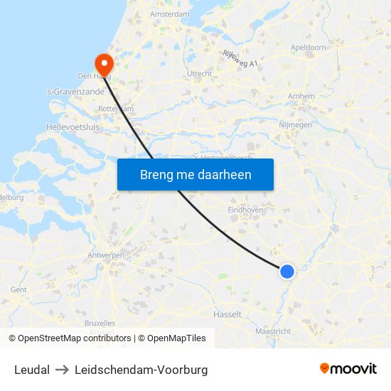 Leudal to Leidschendam-Voorburg map