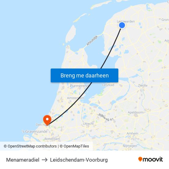 Menameradiel to Leidschendam-Voorburg map