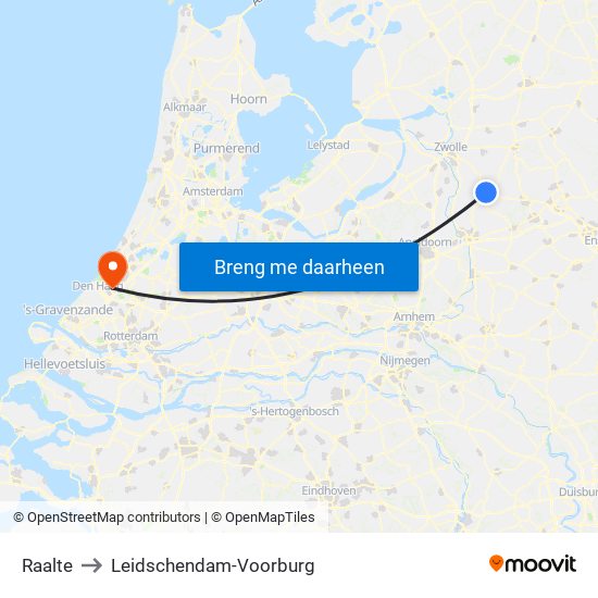 Raalte to Leidschendam-Voorburg map