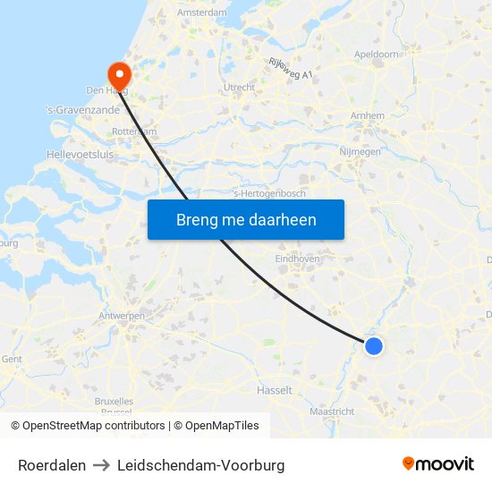 Roerdalen to Leidschendam-Voorburg map