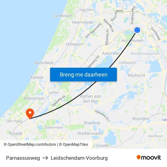 Parnassusweg to Leidschendam-Voorburg map