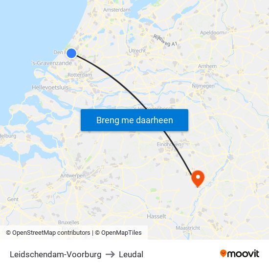 Leidschendam-Voorburg to Leudal map