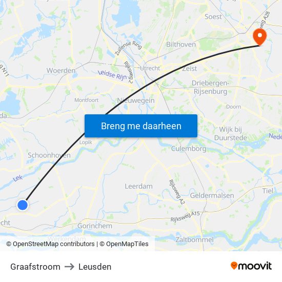 Graafstroom to Leusden map