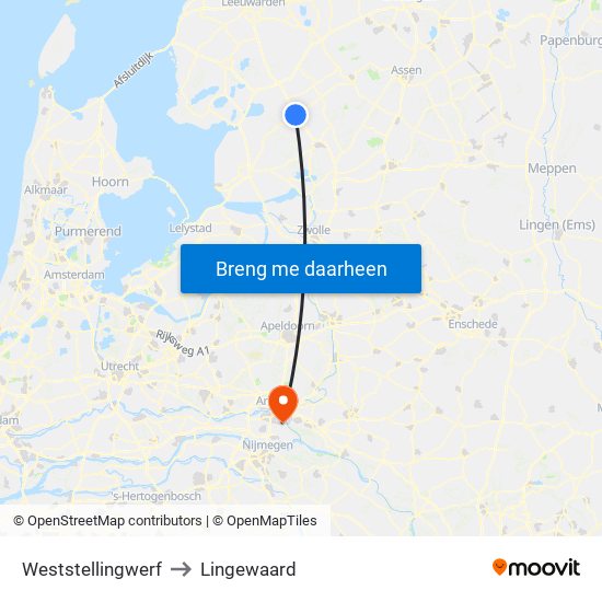 Weststellingwerf to Lingewaard map