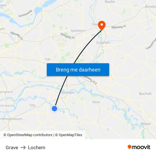 Grave to Lochem map