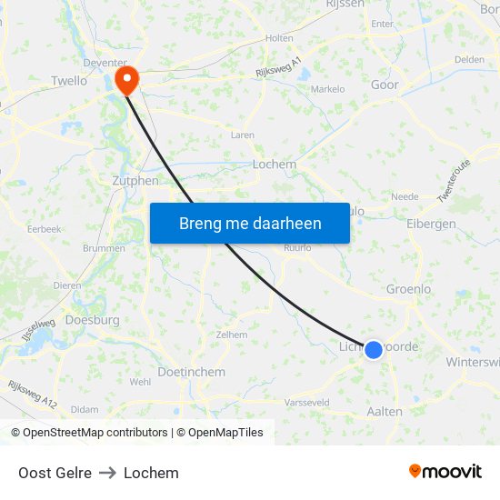 Oost Gelre to Lochem map