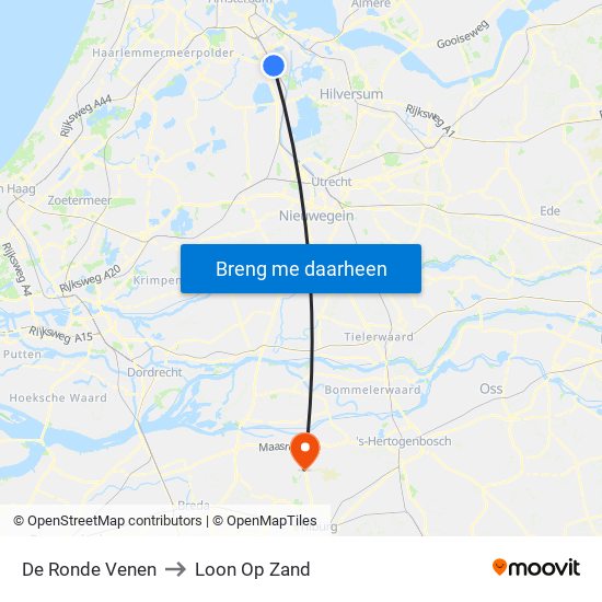 De Ronde Venen to Loon Op Zand map