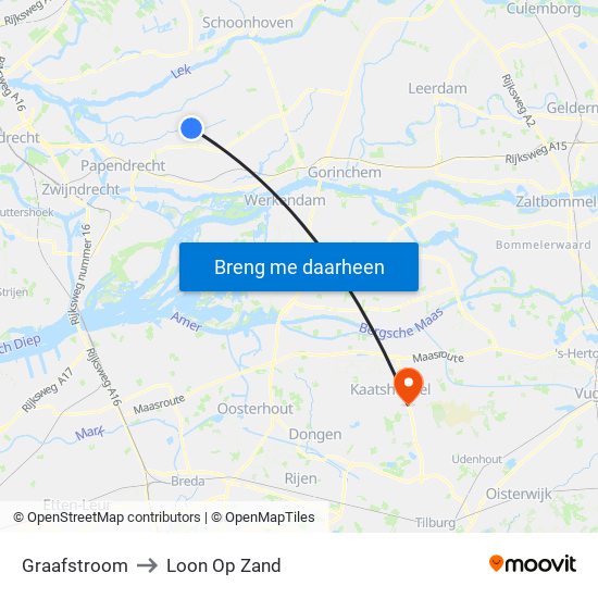 Graafstroom to Loon Op Zand map