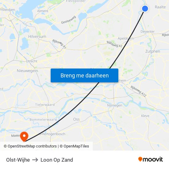 Olst-Wijhe to Loon Op Zand map