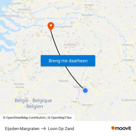 Eijsden-Margraten to Loon Op Zand map