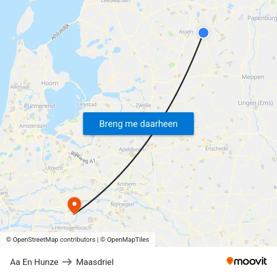 Aa En Hunze to Maasdriel map