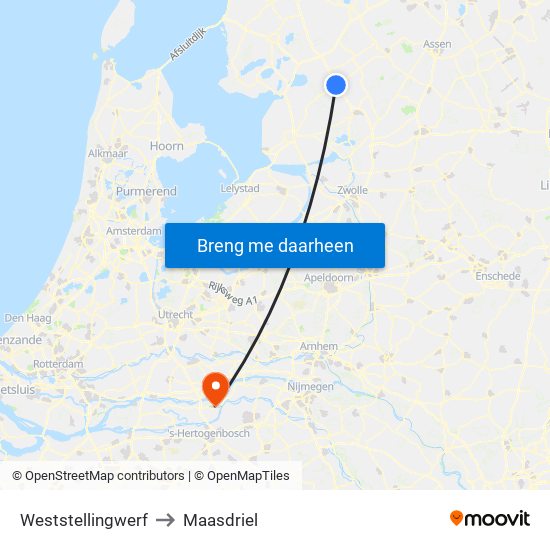 Weststellingwerf to Maasdriel map