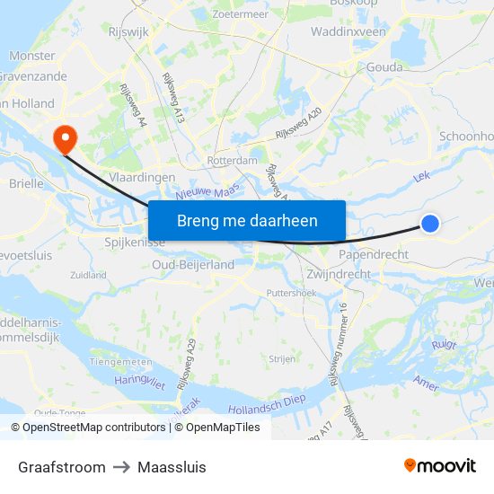 Graafstroom to Maassluis map