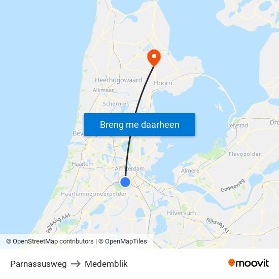 Parnassusweg to Medemblik map