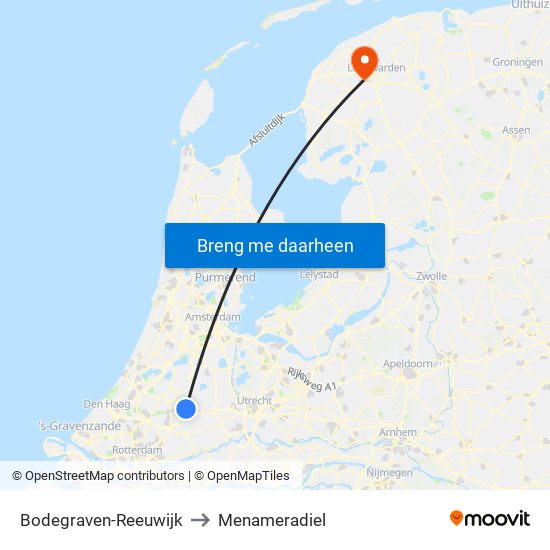 Bodegraven-Reeuwijk to Menameradiel map