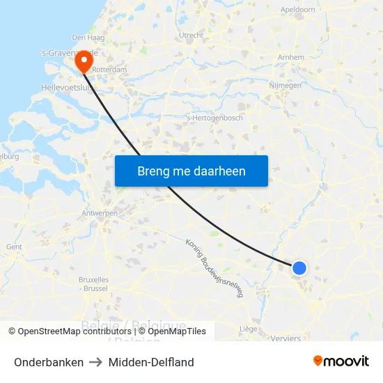 Onderbanken to Midden-Delfland map