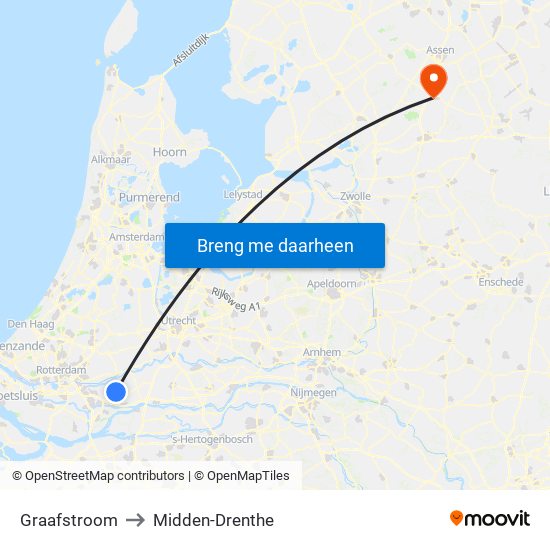 Graafstroom to Midden-Drenthe map