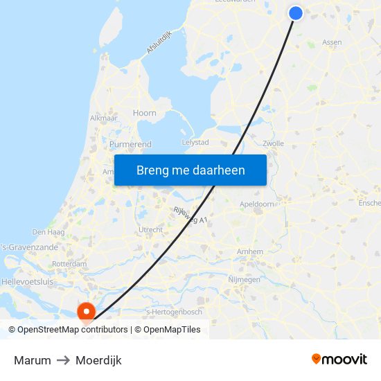 Marum to Moerdijk map