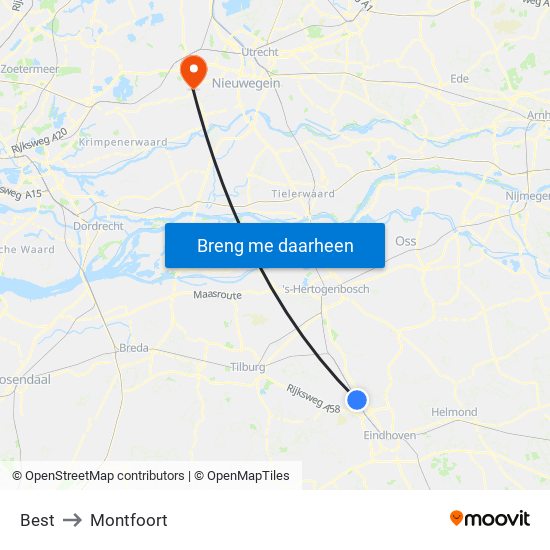 Best to Montfoort map