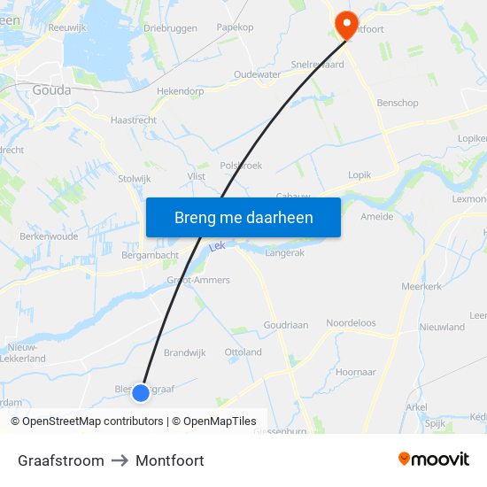 Graafstroom to Montfoort map