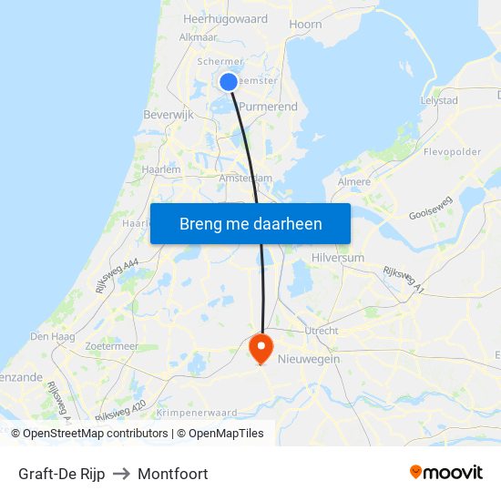 Graft-De Rijp to Montfoort map