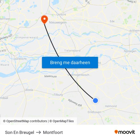 Son En Breugel to Montfoort map