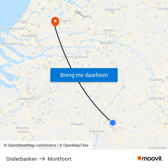 Onderbanken to Montfoort map