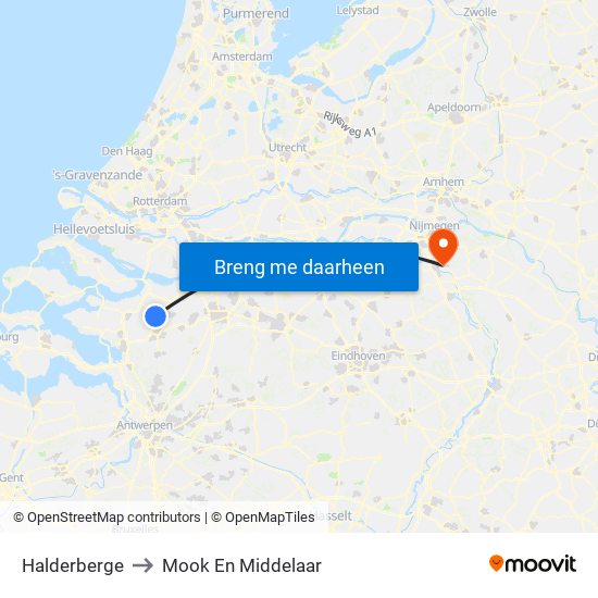 Halderberge to Mook En Middelaar map