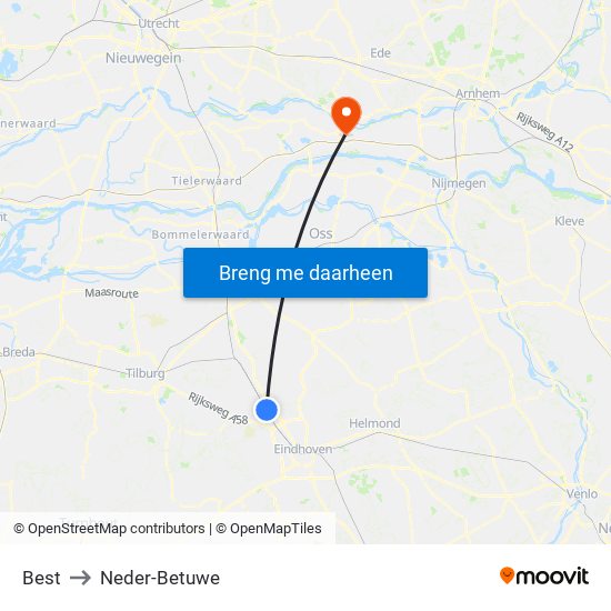 Best to Neder-Betuwe map
