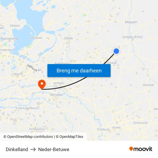 Dinkelland to Neder-Betuwe map