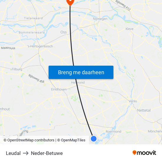Leudal to Neder-Betuwe map
