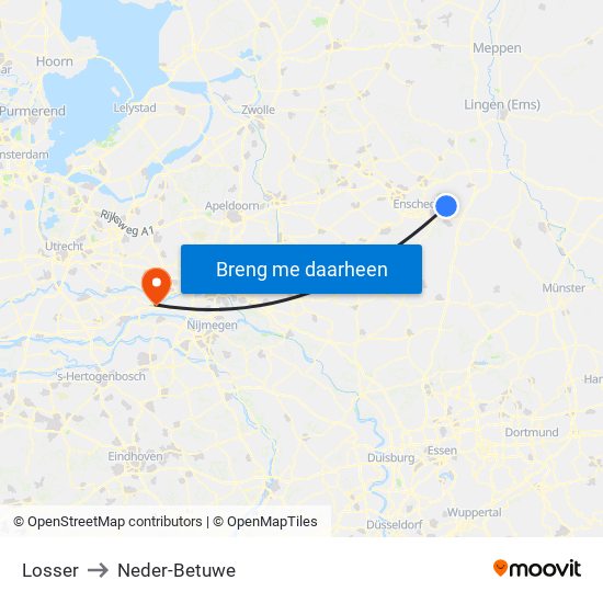 Losser to Neder-Betuwe map