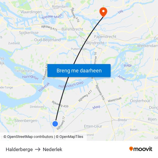 Halderberge to Nederlek map