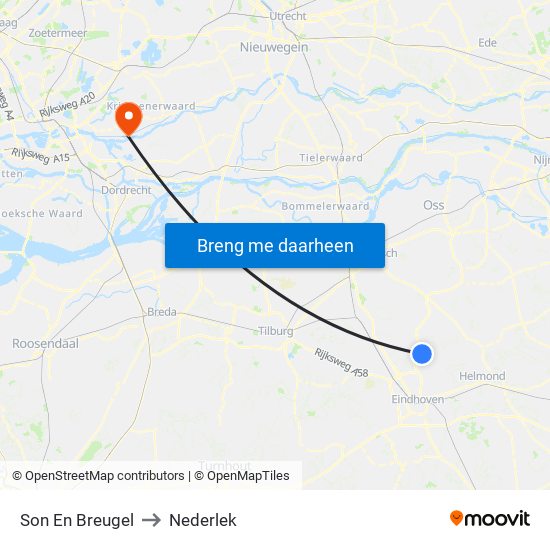 Son En Breugel to Nederlek map