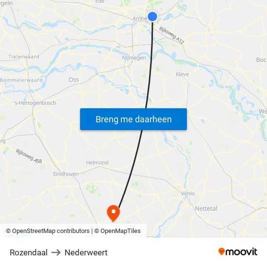 Rozendaal to Nederweert map