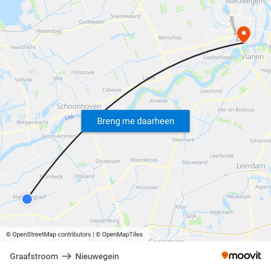 Graafstroom to Nieuwegein map