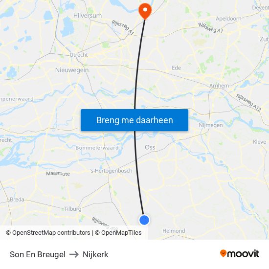 Son En Breugel to Nijkerk map