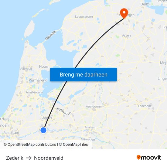 Zederik to Noordenveld map