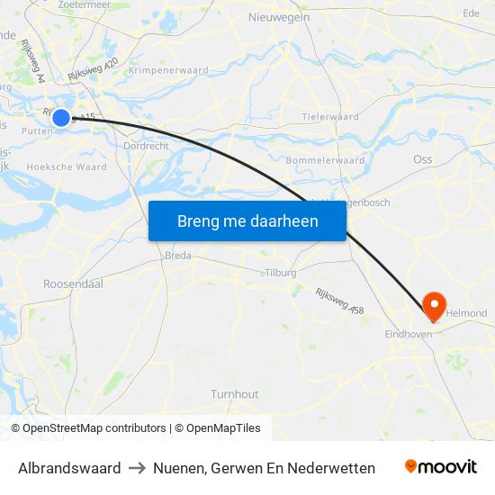 Albrandswaard to Nuenen, Gerwen En Nederwetten map