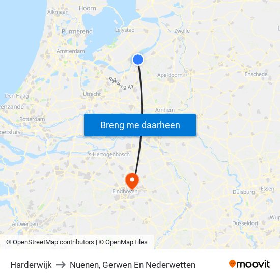 Harderwijk to Nuenen, Gerwen En Nederwetten map