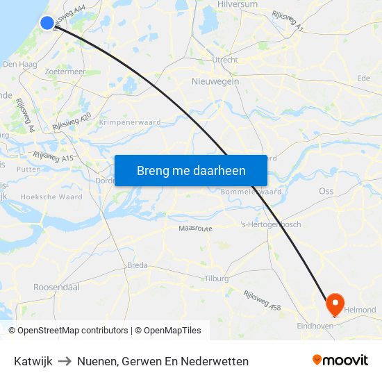 Katwijk to Nuenen, Gerwen En Nederwetten map