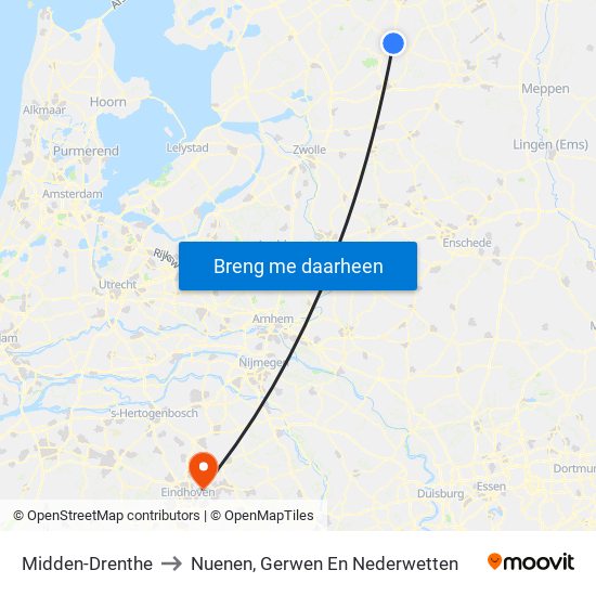 Midden-Drenthe to Nuenen, Gerwen En Nederwetten map
